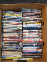 Banana box of DVDs