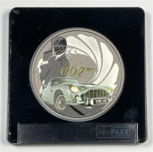 James Bond 007 Colorized $1 Silver 1 Oz Tuvalu