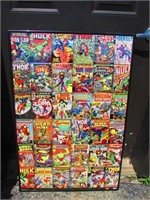 Vintage Marvel Comic's Poster 24 x 36"