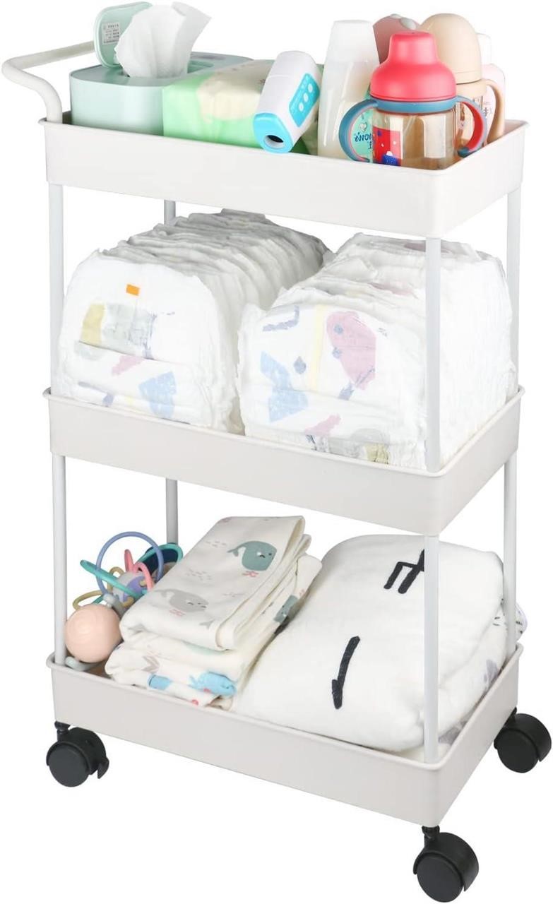 Beige Baby Diaper Caddy Organizer