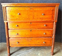 BEAUTIFUL ANTIQUE WOOD DRESSER GEORGIAN DOVETAILS