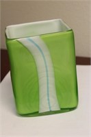 A Square Artglass Vase