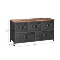 SONGMICS FABRIC DRAWER DRESSER 21.7 X 11.8 X 39.4