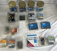 Various wood and metal screws