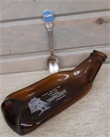 Unique depressed bottle & Abegweit souvenir spoon