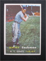 1957 TOPPS #232 WHITEY LOCKMAN GIANTS