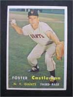 1957 TOPPS #237 FOSTER CASTLEMAN GIANTS