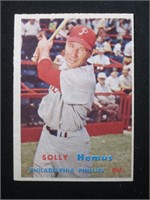 1957 TOPPS #231 SOLLY HEMUS PHILLIES VINTAGE