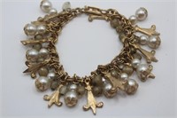 Flur D Li Bracelet with Beads Vintage