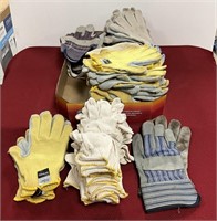 Large group of work gloves