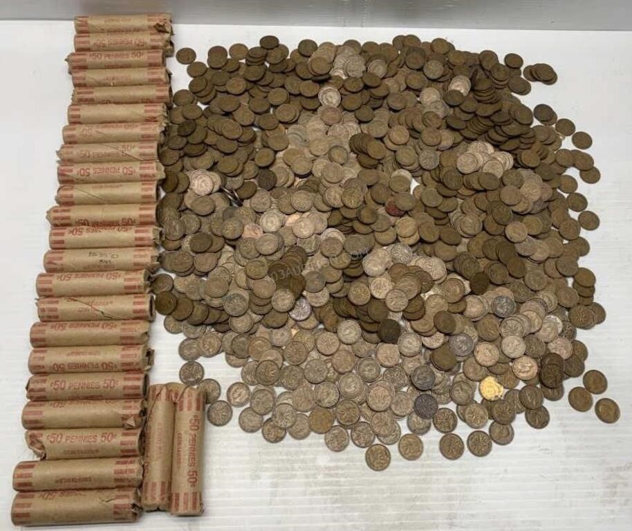 Large Lot of Canadian Pennies - NEW