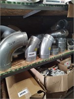 Galvanized duct pipe fittings various sizes