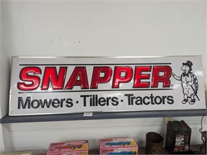 Vintage Snapper Mowers Metal Embossed Sign