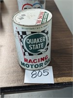 Quaker State Racing Oil Metal Quart Can - Full