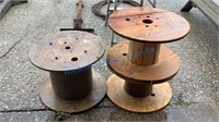 THREE CABLE SPOOLS