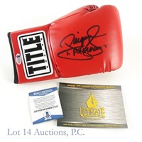 Manny Pacquiao Signed Title Boxing Glove (Beckett)