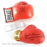 Holyfield / Shavers Signed Everlast Boxing Gloves