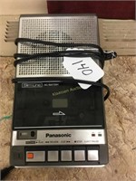 Panasonic slimline cassette recorder