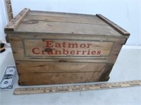 Eatmore Cranberries Wooden Crate w/ Partial