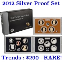 Hard to get, low mintage 2012 US Mint Silver Proof