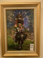 Native American Framed Portrait
