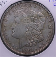 1921 D MORGAN DOLLAR XF