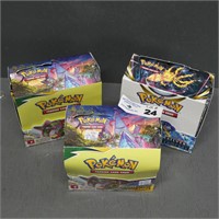 (3) Boxes of OPENED Pokemon Card Packs