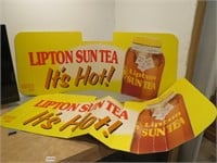 2 Advertising Posters Lipton Tea