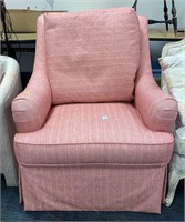 LARGE CENTURY UPHOLSTERED CHAIR