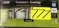 Feit electric 60W replacement conserv energy 4pk