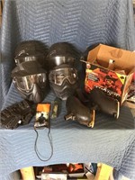 Paintball Accessories Lot 5 Masks 2 Hoppers