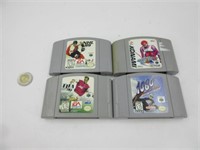 4 jeux pour Nintendo 64 dont NHL
