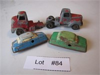 4 Vintage Toy Cars & Trucks