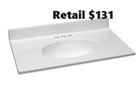 Design House 31"x 19" Solid White Bathroom V