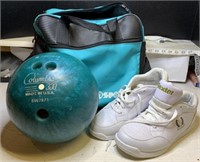 Bowling Ball and shoes  9m