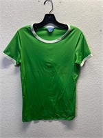 Vintage Ship n Shore Femme Green Ringer Shirt