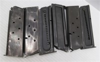 (3) Colt 22LR mags and (3) unmarked magazines.