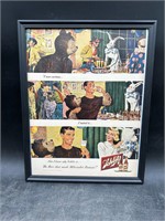 1949 Schlitz Beer Ad in Print & Framed