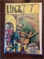 Golden Age comic book Lucky 7 issue #1 in rough cl