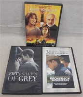 C12) 3 DVDs Movies Drama Fifty Shades Of Grey