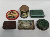 Selection of Tins inc Shoe Polish, Tobacco etc