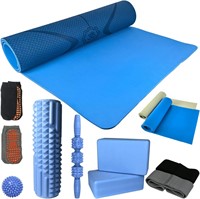 Yoga Starter Kit 12 in 1  Yoga Mat  Foam Roller