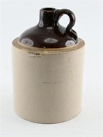 Primitive half gallon stoneware jug