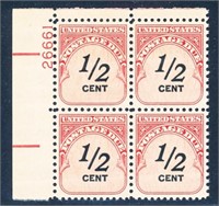 USA #J88 PLATE# BLOCK OF 4 MINT VF-EXTRA FINE NH