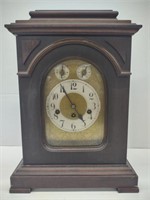 (X) K.C. Germany Chime Geared Mantle Clock w/ Key