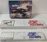 3 Sealed Plane Model Kits