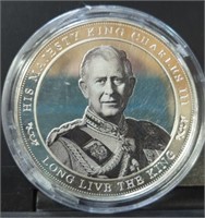 King Charles challenge coin