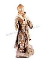 Antique Carved Wooden Clergy Figure
