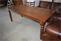 Large Distressed Hand Scraped Dining Table