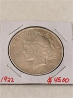 1922 Silver Peace Dollar